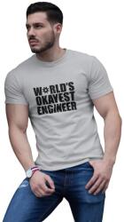 D&B Férfi/Unisex Póló ST00006 Engineer Szürke-Méret XL
