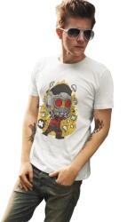 D&B Férfi/Unisex Póló PC00106 Star Lord Fehér-Méret L (PC00106StarLordWhiteL)