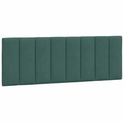 vidaXL sötétzöld bársony fejtámla párna 140 cm 1 kg (374672)