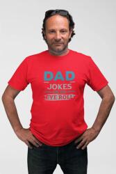 D&B Férfi/Unisex Póló ST00224 Dad Jokes Piros-Méret L (ST00224DadJokesRedL)