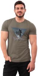 D&B Férfi/Unisex Póló ST00214 Bike Stunt Katonai zöld-Méret M (ST00214BikeStuntMilitaryGreenM)