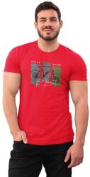 D&B Férfi/Unisex Póló ST00212 Moment Piros-Méret XL (ST00212MomentRedXL)