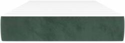 vidaXL sötétzöld bársony zsebrugós ágymatrac 90x210x20 cm 15.35 kg (4016567)