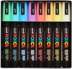 uni Posca PC-5M dekormarker készlet, 1.8-2.5 mm, 8 pasztell szín (TUPC5MPASZTELL)