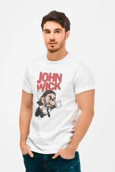 D&B Unisex Póló MO00027 JohnWick Fehér-Méret L (MO00027 JohnWick White-SizeL)