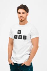 D&B Férfi/Unisex Póló GM00002 Gamer Fehér-Méret S (GM00002 Gamer White-SizeS)