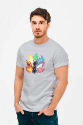 D&B Férfi/Unisex Póló MO00008 Fox Szürke-Méret L (MO00008 Fox RsSportGrey-SizeL)