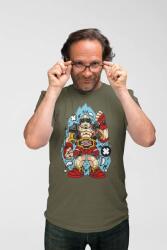 D&B Férfi/Unisex Póló PC00062 Krang Katonai zöld-Méret XL (PC00062KrangMilitaryGreenXL)