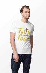 D&B Férfi/Unisex Póló ST00083 Faith Fehér-Méret L