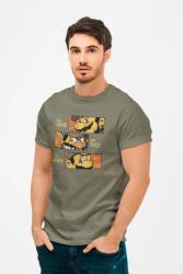 D&B Férfi/Unisex Póló GM00001 SuperMario Katonai zöld-Méret S (GM00001SuperMarioMilitaryS)
