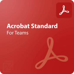 Adobe Licenta ADOBE Acrobat Standard for teams, ALL, Multiple Platforms, Multi European Languages, Annual, 1 User, Level 4 100+, Subscription (65304886CA04A12)