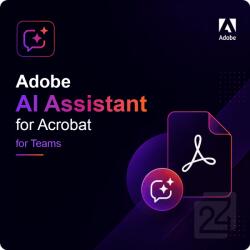 Adobe Licenta ADOBE AI Assistant for Acrobat for teams, ALL, Other, Multi European Languages, Annual, Named, Level 1 1 - 9, Subscription (30005880CB01A12)
