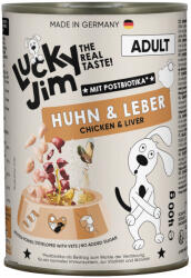  Lucky Jim 6x400g Lucky Jim Adult Csirke & máj nedves kutyatáp