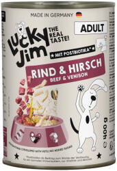  Lucky Jim 24x400g Lucky Jim Adult Marha & szarvas nedves kutyatáp