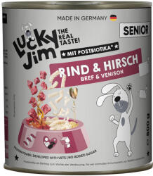  Lucky Jim 24x800g Lucky Jim Senior marha & szarvas nedves kutyatáp