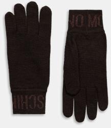 Moschino mănuși pentru femei cu lână 9BY2-REDZZU_88X (M3493.65485)