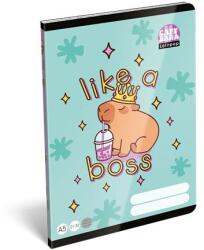 LIZZY Füzet, tűzött, A5, vonalas, 32 lap, 4-8. osztály, LIZZYSULI, "Lollipop Capybara", "21-32 (TICLFVA5LC4) - iroda24