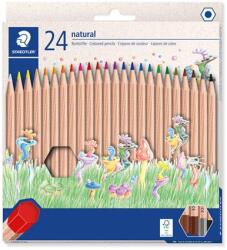 STAEDTLER Színes ceruza készlet, hatszögletű, STAEDTLER "Noris® natural 143N", 24 szín (TS143NC24) - iroda24
