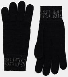 Moschino mănuși pentru femei cu lână 9BY2-REDZZU_99A (M3493.65485)