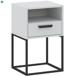 INTERMEBLE Éjjeliszekrény Fiókkal Fehér Színben CADRO NR5 40 cm PUSH