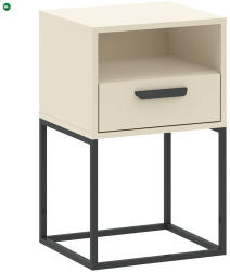 INTERMEBLE CABINET éjjeliszekrény bézs/fekete színben, 40 cm