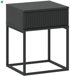 INTERMEBLE Éjjeliszekrény Fekete Színben CADRO NR1 40 cm PUSH