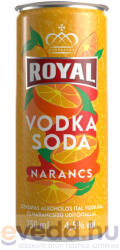 Royal Soda 0, 25L Narancs 4, 5% (DRS)*
