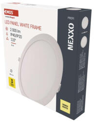 EMOS ZD1154 LED süllyesztett lámpatest NEXXO, kerek, fehér, 25W, meleg fehér (1540112413)