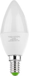 TRACON Tracon LGYC5NW Gyertya búrájú LED fényforrás CREE chippel 230V, 50Hz, 5W, 4000K, E14, 450lm, 180°, C37, CREE chip, EEI=F (LGYC5NW)