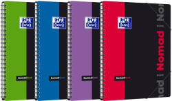 OXFORD Caiet cu spirala A4+, 80 file, matematica, coperta plastic, OXFORD Nomadbook