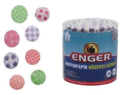ENGER közepes muffinpapír, 200 db, színes (5999506057616)