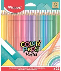 Maped Színes ceruza készlet 24dbos MAPED Color`Peps pasztell háromszögletű