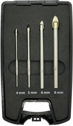  4 részes üvegfúró készlet 4-5-6-8mm