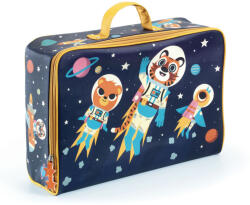 Djeco: Little Big room Kis textil bőrönd - Űrutazás - Space suitcase (DD00274)