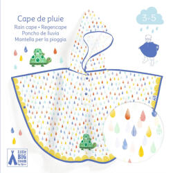 Djeco: Little Big room Esőköpeny - Teknős - Turtle (DD04673)