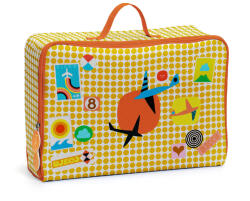 Djeco: Little Big room Kis textil bőrönd - Repülős - Graphic suitcase (DD00275)