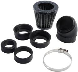 RIVELLO Sport légszűrő Power 28-50 mm csatlakozás, karbon hatású, motorkerékpár, Supermoto RIVELLO Motor alkatrészek Légszűrők Légszűrők (tuning, univerzális)