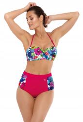 Marko Bikini Fürdőruha Marko Madison Push-up Fukszia virágos S-es méret (48752)