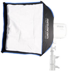 Amaran Softbox amaran Light Box 45×45 Pătrat Bowens Mount One-Snap cu Grid și Geantă