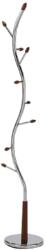 Mobikon Cuier crom lemn nuc Zoro 30.5x30.5x182 cm (0000215844)