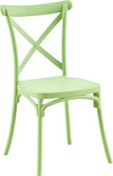 Mobikon Scaun stivuibil plastic verde Savita 50x47x90 cm (0000396136)