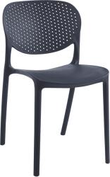 Mobikon Scaun plastic negru Fedra 46x53x81.5 cm (0000291563)