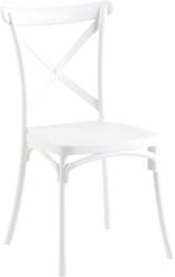 Mobikon Scaun plastic alb Savita 50x47x90 cm (0000373363)