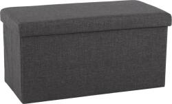 Mobikon Bancuta pliabila mdf textil gri Orelia 76x38x38 cm (0000191909)