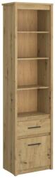 Mobikon Biblioteca PAL stejar Airon 55.6x36.2x210.6 cm (0000374702) Biblioteca