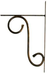 Decorer Suport polita fier forjat negru patina aramie 20 cm x 35 h (CP1150) Raft