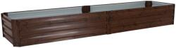 Mobikon Jardiniera flori, maro, otel Nonky 237x60x30 cm (0000399189)