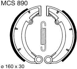 Lucas TRW MCS890 160x30mm fékpofa, 890-es típus Lucas Futómű és fék alkatrészek Fékpofák (dobfék)