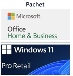 Microsoft Licență Windows 11 PRO Retail, BOX + Microsoft Office Home and Business 2024 BOX (HAV-00163 + EP2-06631)