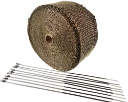 2EXTREME hővédő szalag 15m kipufogóra, leömlőre, ventilátor leömlőre, akár 1450°C-ig, univerzális autóhoz, motorkerékpárhoz, robogóhoz, mopedhez, quadhoz 2EXTREME Vázak, idomok, kiegészítők Védőelemek Kipufogó